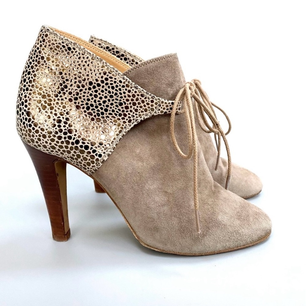 Sézane Heeled Suede Ankle Boots